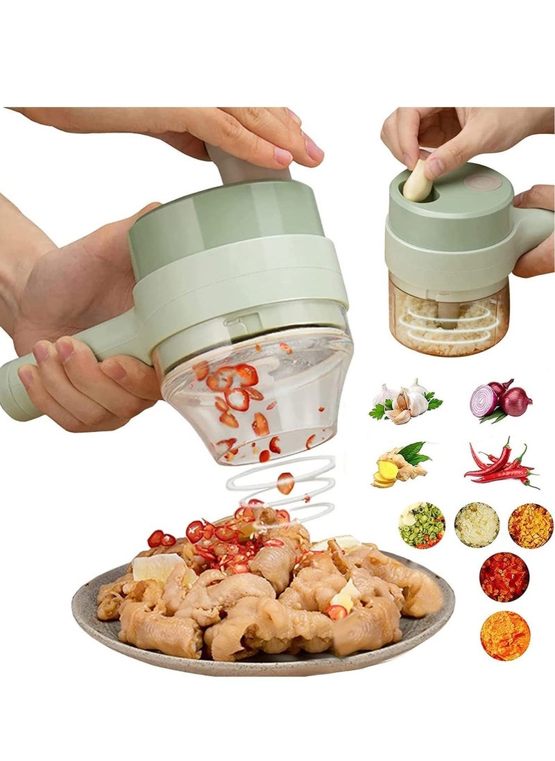 بيوينتي 4 in 1 Handheld Electric Food Chopper Wireless Vegetable Cutter Set  - Image 1