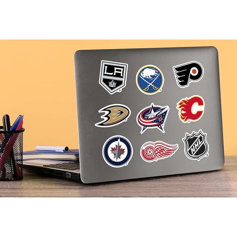 NHL All Teams Logo 100ct Vinyl Large Deluxe Stickers Variety Pack – Officially Licensed National Hockey League Collection – Laptop, Water Bottle, Scrapbooking, Tablet, Indoor/Outdoor - Image 5