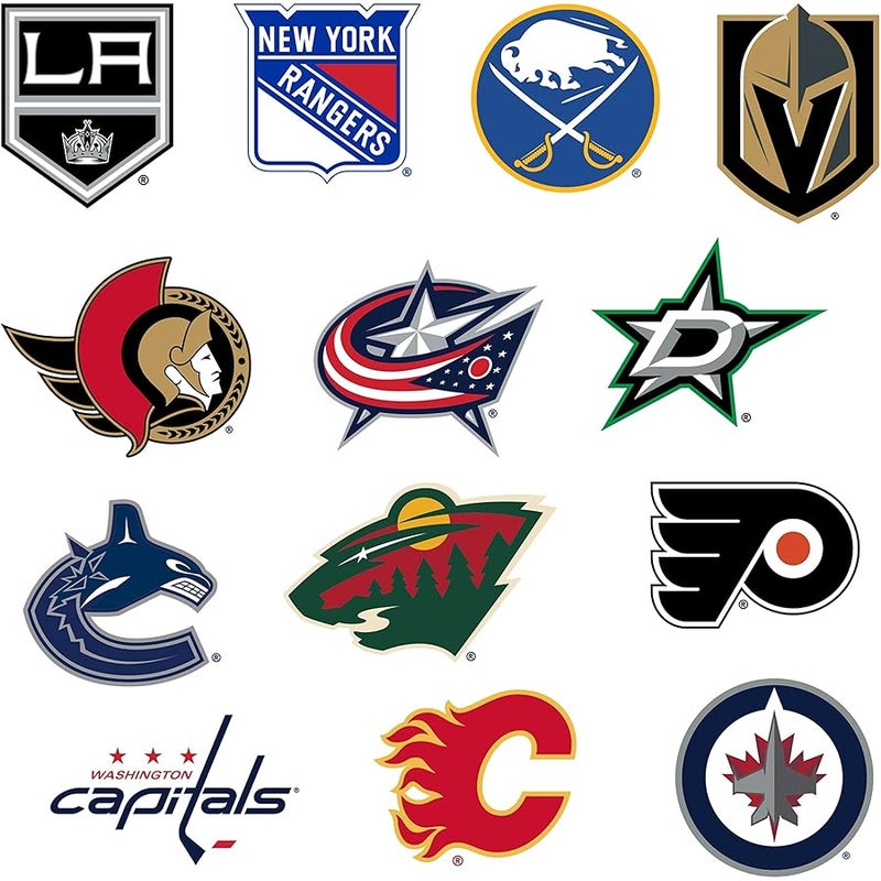 NHL All Teams Logo 100ct Vinyl Large Deluxe Stickers Variety Pack – Officially Licensed National Hockey League Collection – Laptop, Water Bottle, Scrapbooking, Tablet, Indoor/Outdoor - Image 4