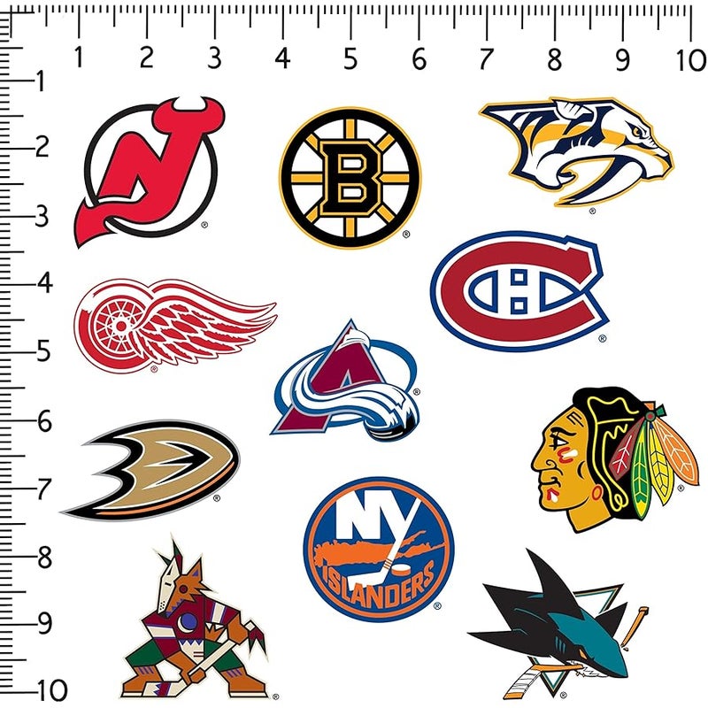 NHL All Teams Logo 100ct Vinyl Large Deluxe Stickers Variety Pack – Officially Licensed National Hockey League Collection – Laptop, Water Bottle, Scrapbooking, Tablet, Indoor/Outdoor - Image 2