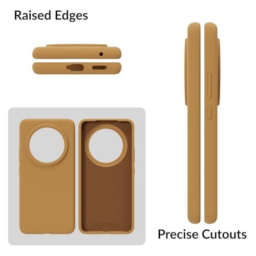 SPRIG Compatible with Vivo T4 Premium SilkTone Back Cover Drop Tested Shock Proof Mobile Case for Men, Women, Boys and Girls with Camera Protection (Gold Brown) - Image 3