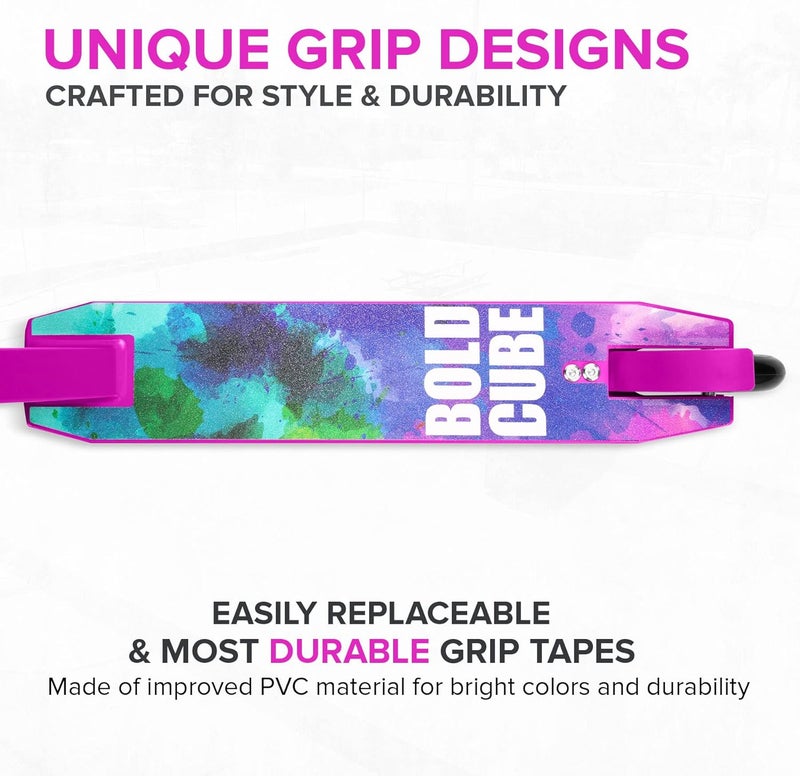 BoldCube Stunt Scooter for Kids Ages 6-12 8-12 Years | Freestyle Pro 360° | Aluminium Deck | ABEC 7 | Micro Crystalized Deck - Image 2