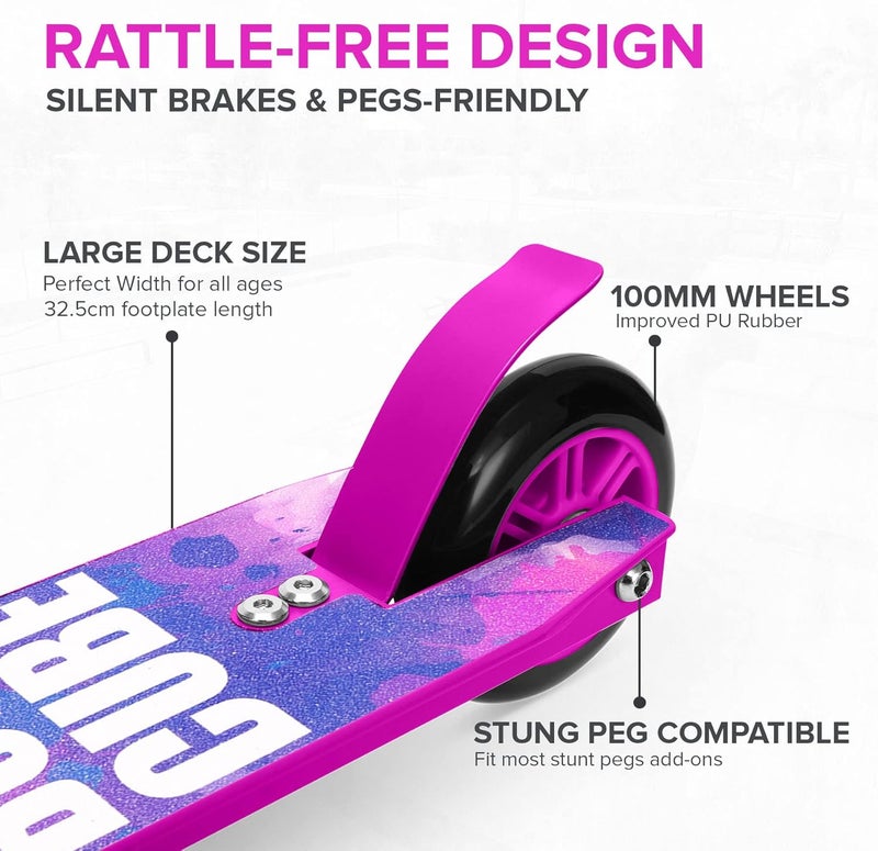 BoldCube Stunt Scooter for Kids Ages 6-12 8-12 Years | Freestyle Pro 360° | Aluminium Deck | ABEC 7 | Micro Crystalized Deck - Image 4