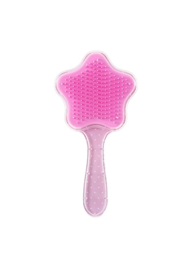 فرشاة شعر يونيكورن وردية للبنات - فرشاة سهلة لفك تشابك الشعر للأطفال، لا حاجة لمثبت الشعر، تصميم لامع، هدية فرشاة شعر ممتعة وآمنة - Image 5