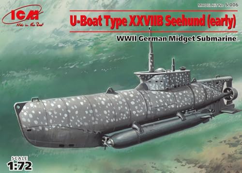 ICM Models Early U-Boot Type XXVIIB Seehund Building Kit - Image 4