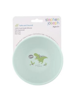 Stephen Joseph Stephen Joseph Silicone Bowls Dino Design, Self- Feeding, Easy to Carry, BPA Free, Baby Dinner Bowl, Dishwasher Safe, Curved Sizes, Attractive Design  - Image 3