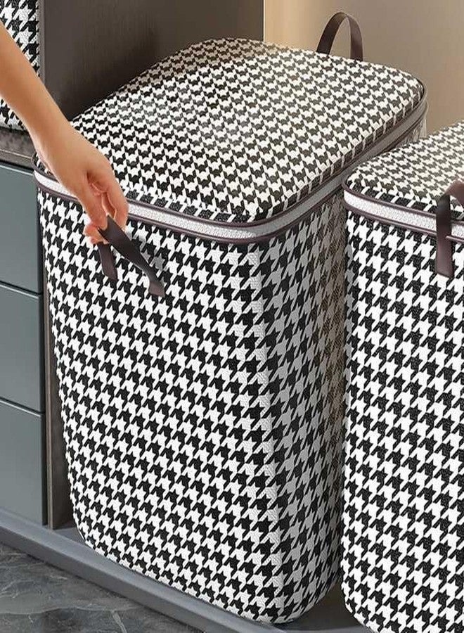 HAV CREATION Quilt Storage Bag 100L | Large Capacity Foldable Clothes Storage Organizer | Fabric Storage Bag for Blankets, Comforters, Laundry & Seasonal Clothes | Closet Wardrobe Organizer - Image 4