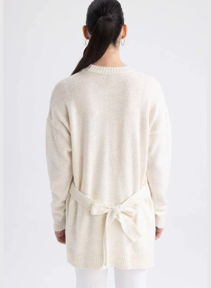 DeFacto Woman Relax Fit Crew Neck Long Sleeve Tricot Tunic