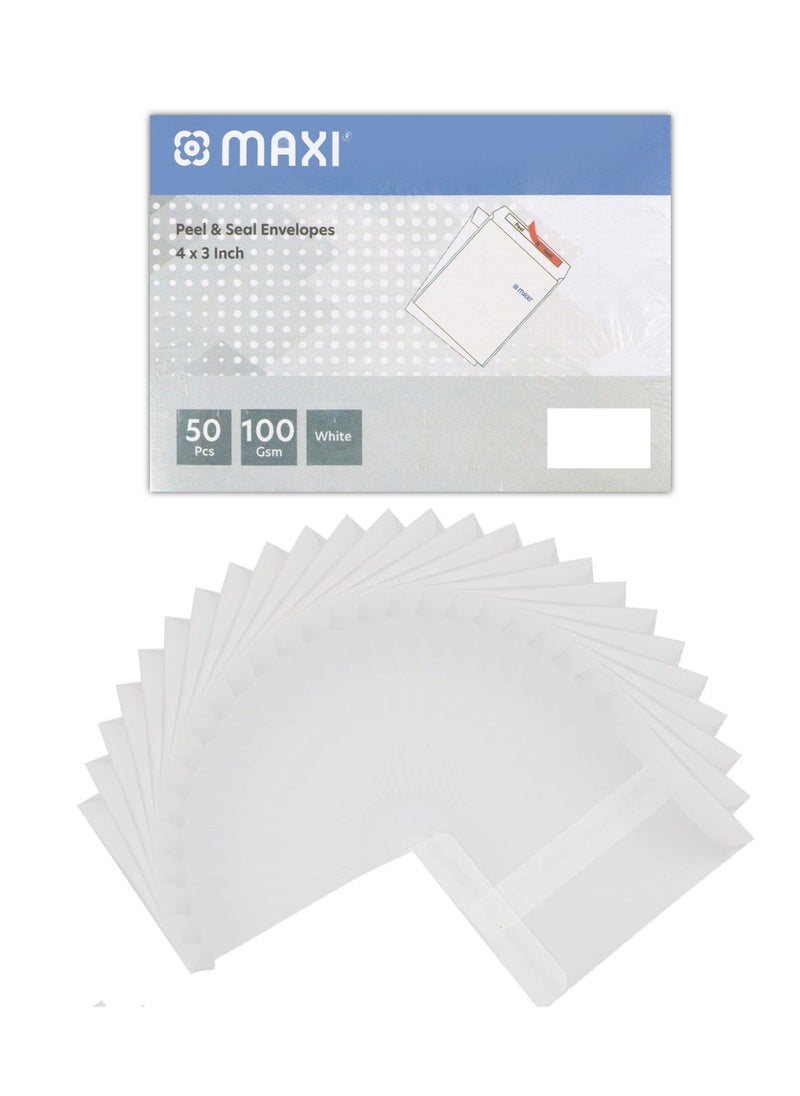 Maxi 500-Piece 4x3 Inch Size Small Envelope 100gsm Thickness  - Image 2