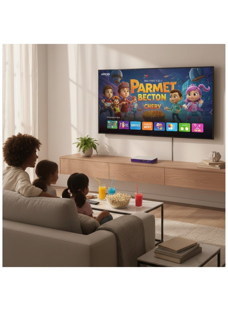 أريون اريون تلفزيون 32 بوصة LED عالي الدقة (HD) بدون إطار مقاس ومستقبل صغير FHD E10 | تجربة ترفيه متكاملة وجاهزة للـ 1080p | AR-32RA 310F - Image 2