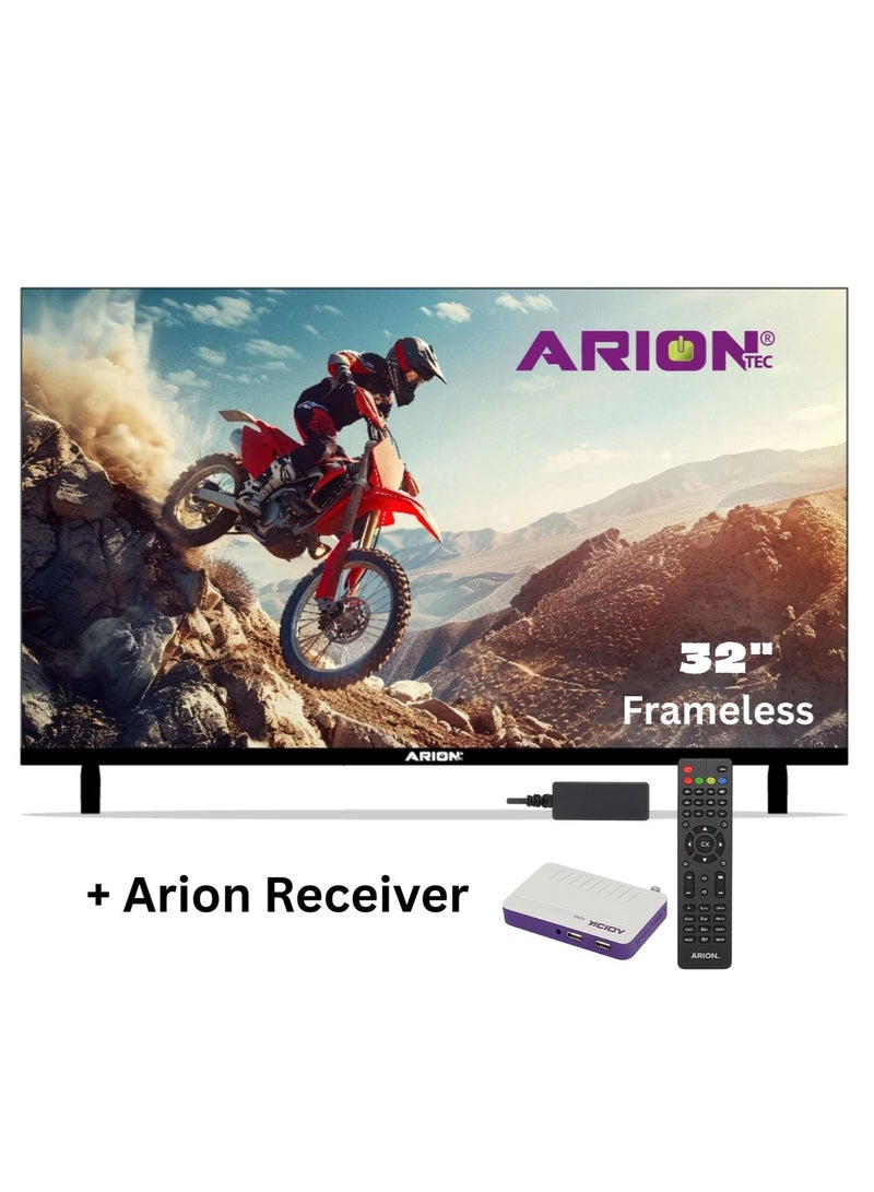 أريون اريون تلفزيون 32 بوصة LED عالي الدقة (HD) بدون إطار مقاس ومستقبل صغير FHD E10 | تجربة ترفيه متكاملة وجاهزة للـ 1080p | AR-32RA 310F - Image 3