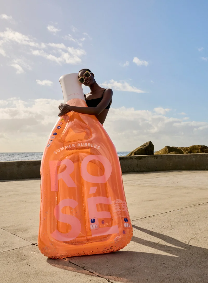 SUNNY LIFE Luxe Lie-On Float Rose Bottle