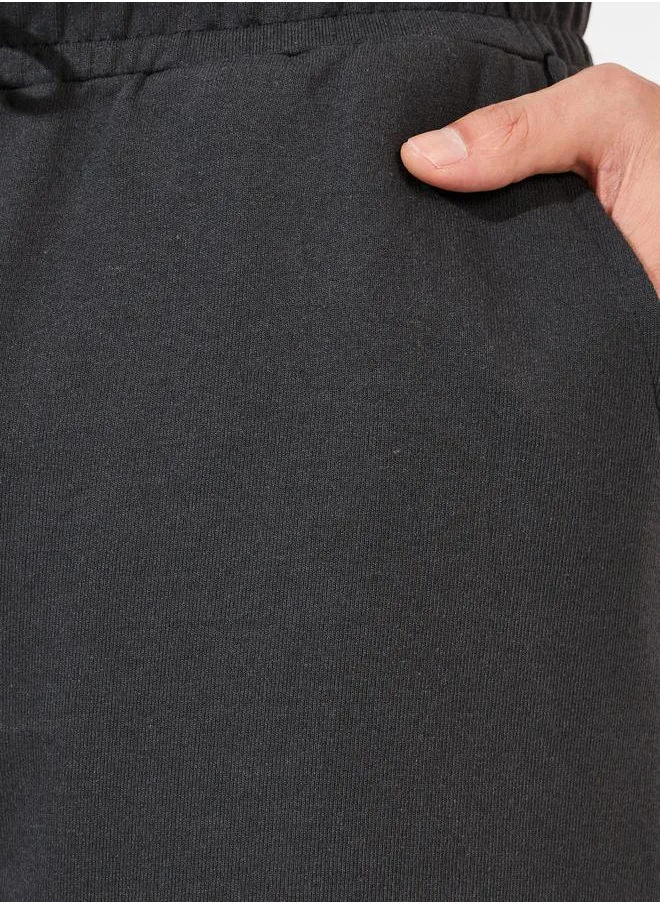 Styli Badge Detail Regular Fit Terry Shorts