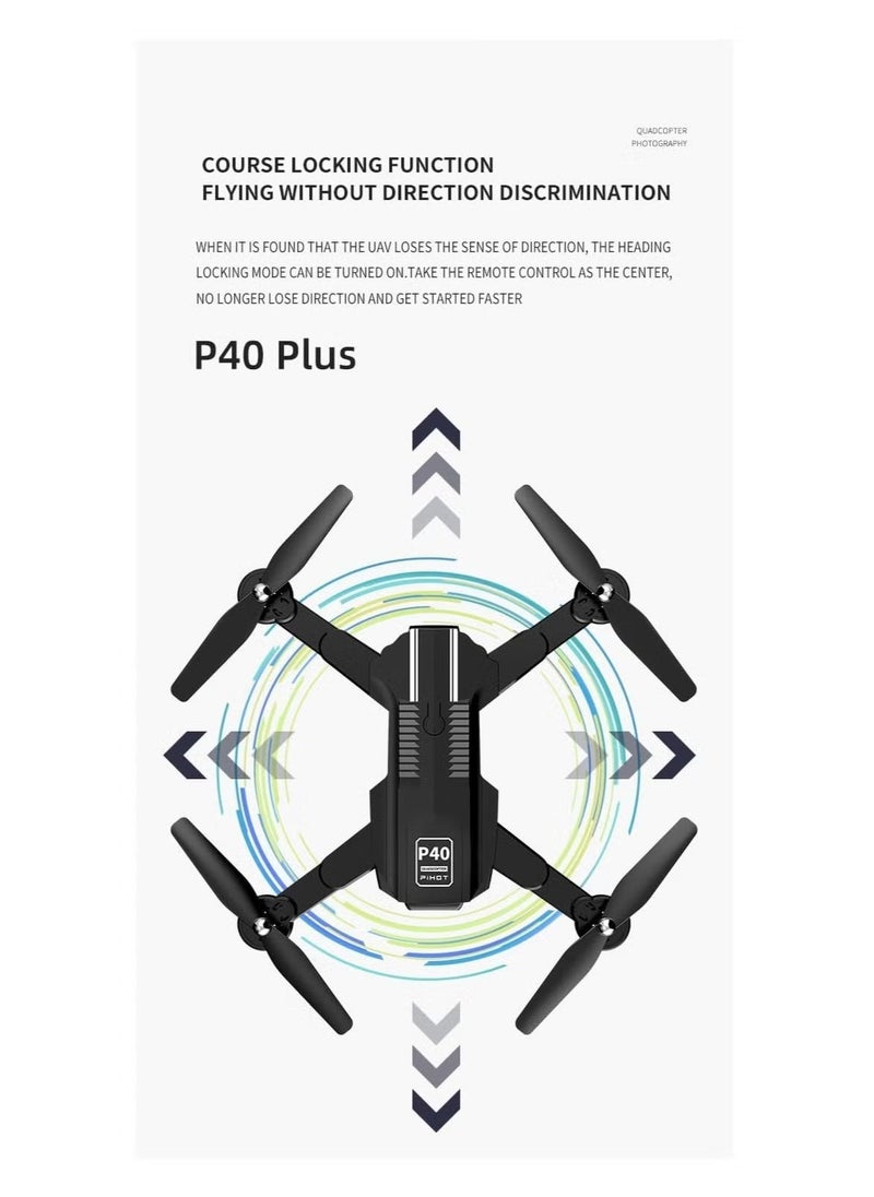 JAJEEK P40 Drone with Dual Camera | Remote Adjustable Camera Mode & Visual Positioning | Portable Suitcase Included | Perfect for Aerial Photography & Easy Travel - Image 2