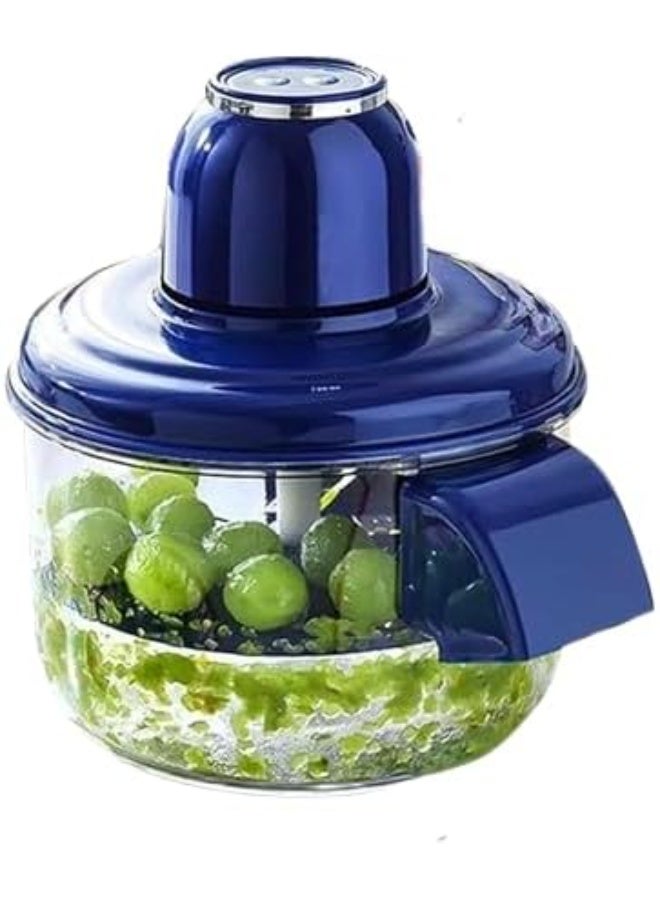 Professional food processor for peeling garlic and grapes and chopping vegetables with a large capacity transparent bowl and organized design. - Image 3