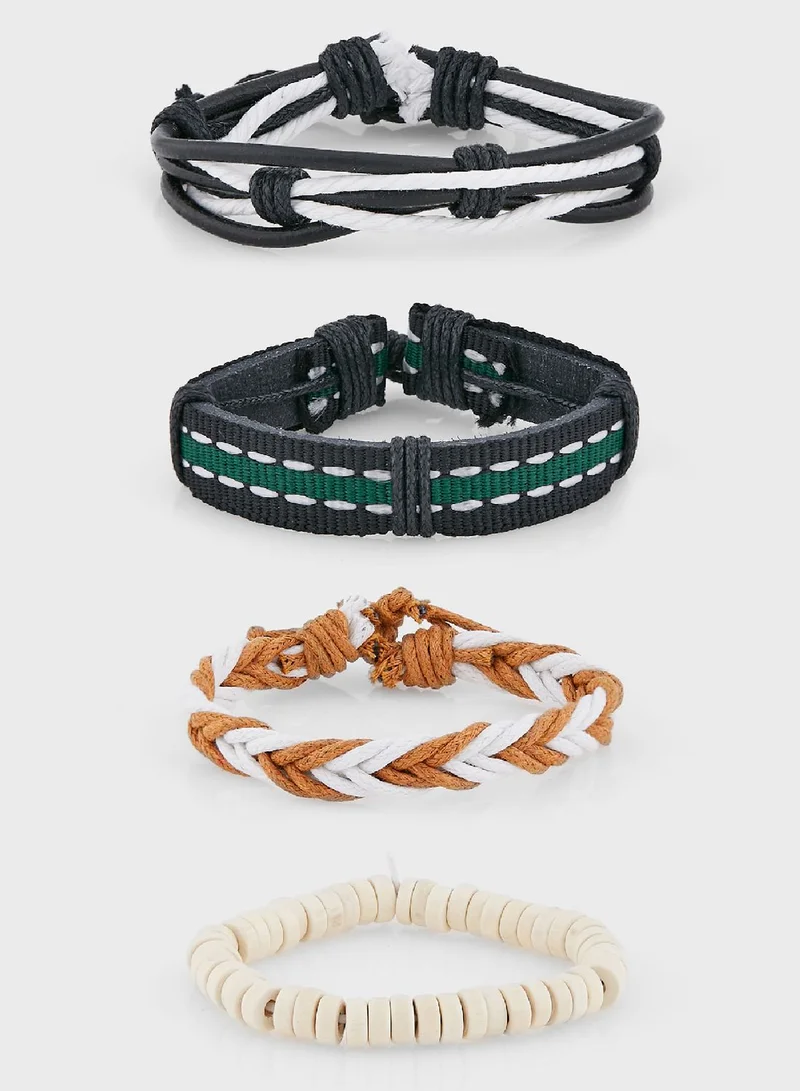 Seventy Five 4 Pack Mix Beaded Bracelet Set