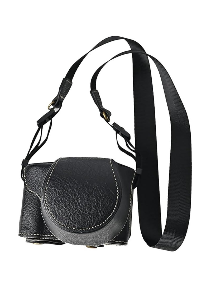 Camera Protection bag for FujifilM XM5 mirrorless camera, FujifilM X-M5 camera bag, FujifilM XM5 half-shell with front cover shoulder strap full protection buckle - Image 1