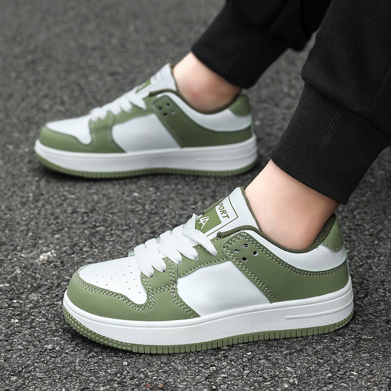 7799 Children'S Shoes Children'S Board Shoes White Shoes Spring Leather Casual Shoes For Boys And Girls Middle School Students Sneaker - Image 4