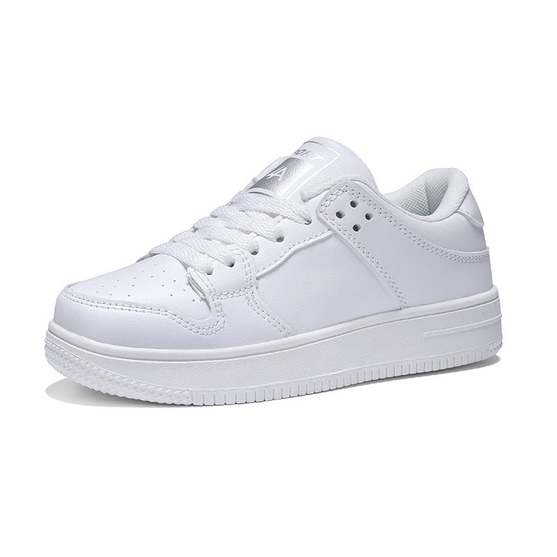 7799 Children'S Shoes Children'S Board Shoes White Shoes Spring Leather Casual Shoes For Boys And Girls Middle School Students Sneaker - Image 3
