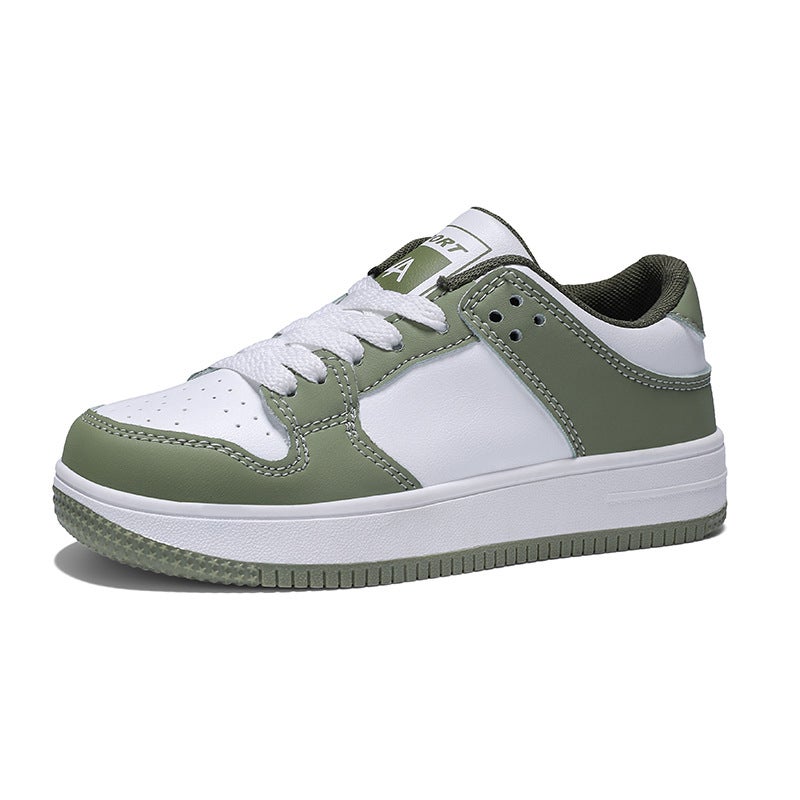 7799 Children'S Shoes Children'S Board Shoes White Shoes Spring Leather Casual Shoes For Boys And Girls Middle School Students Sneaker - Image 1