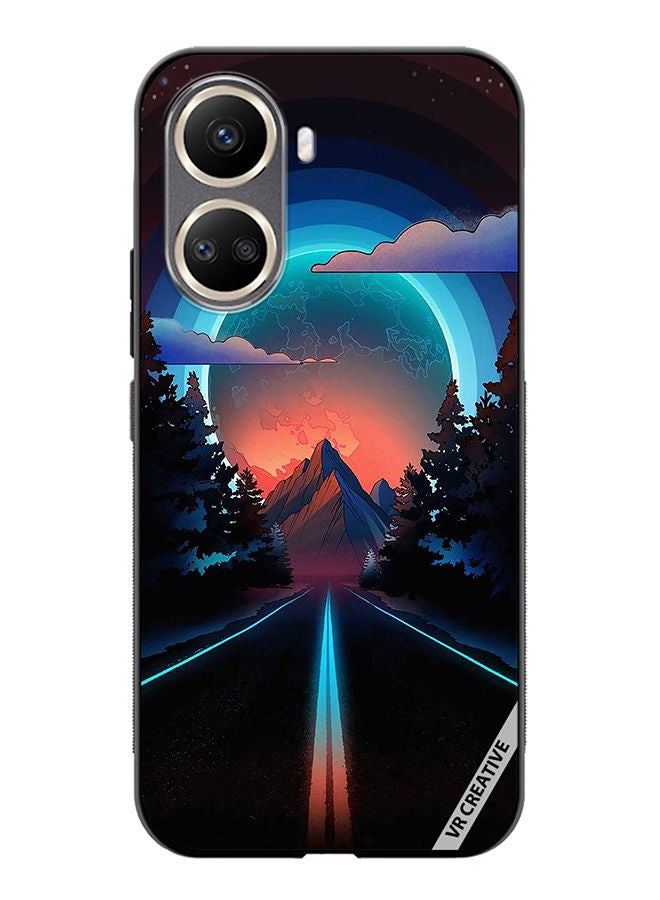 VR CREATIVE Protective Case Cover For Huawei Nova 10 SE Road To Paradise Design Multicolour - Image 1