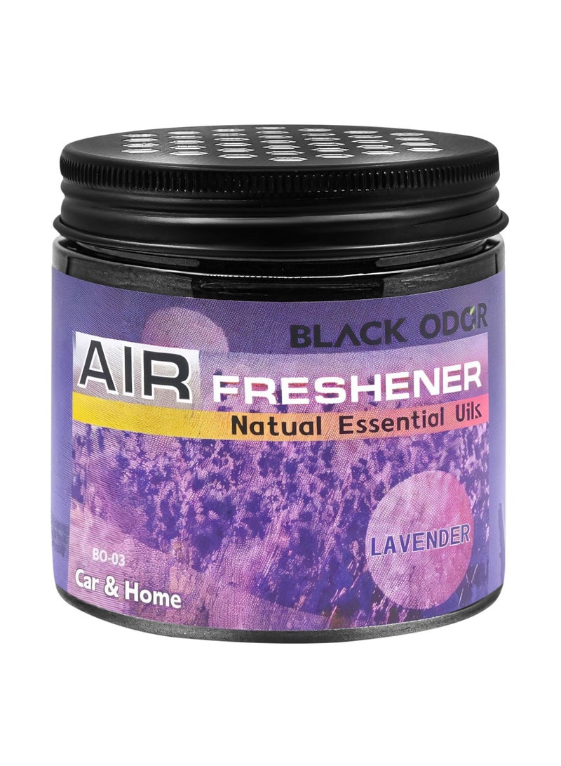 Car Air Freshener Black Odor Natural Essential Oils Air Freshener For Car Home BO03 Lavender - Image 2