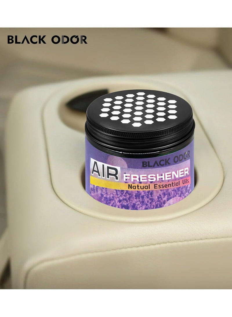 Car Air Freshener Black Odor Natural Essential Oils Air Freshener For Car Home BO03 Lavender - Image 3
