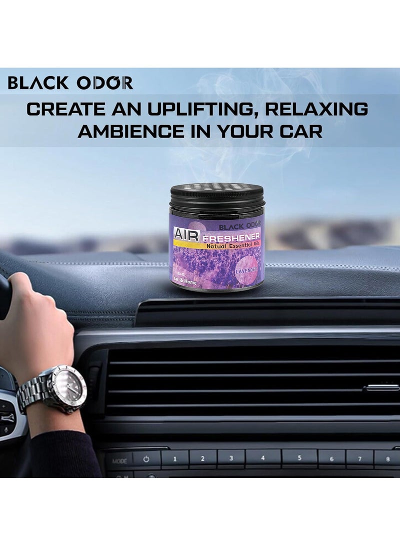 Car Air Freshener Black Odor Natural Essential Oils Air Freshener For Car Home BO03 Lavender - Image 4