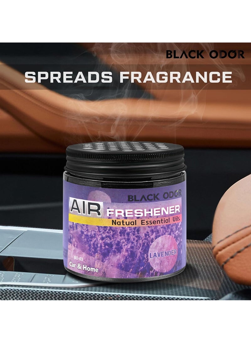 Car Air Freshener Black Odor Natural Essential Oils Air Freshener For Car Home BO03 Lavender - Image 5