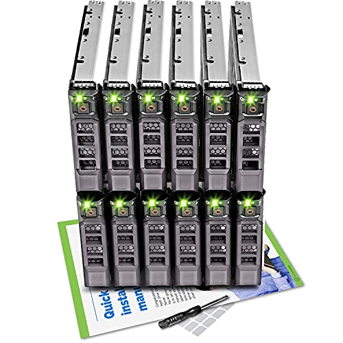 WORKDONE 12-Pack - 3.5" Hard Drive Caddy - Compatible for Dell PowerEdge Selected 11-13th Gen Servers - with Installation Manual - Front Sticker Labels - Screwdriver - Strong Tray Screws - Image 5