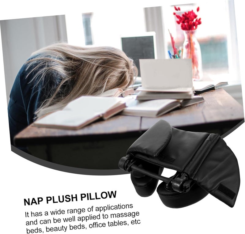 DOITOOL Cushion Pillow Desk Cushion for Nap Office Desk Pillow Made of PU and Sponge - Image 4