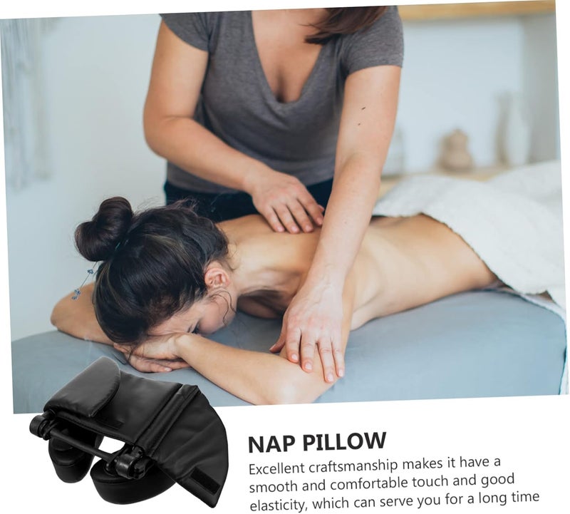 DOITOOL Cushion Pillow Desk Cushion for Nap Office Desk Pillow Made of PU and Sponge - Image 5