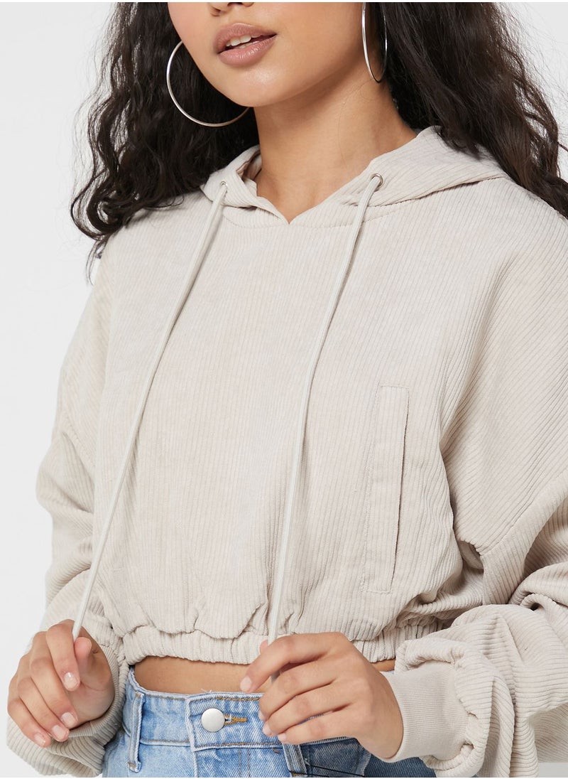 kaiia Drawstring Detail Hoodie  - Image 3