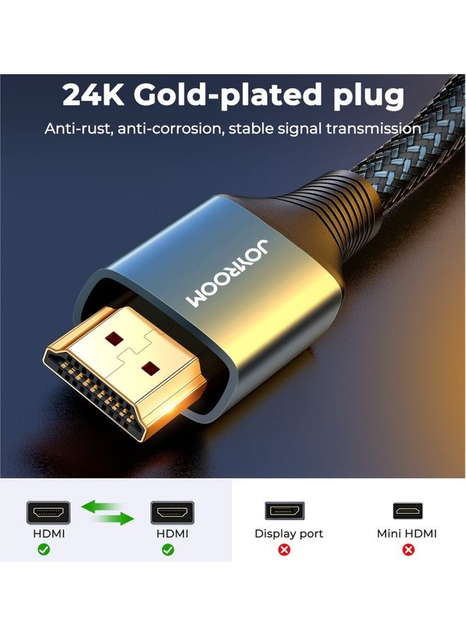جوي روم كابل محول Sy-20H1 من HDMI إلى HDMI (بدقة 4K@60Hz) رمادي - Image 2