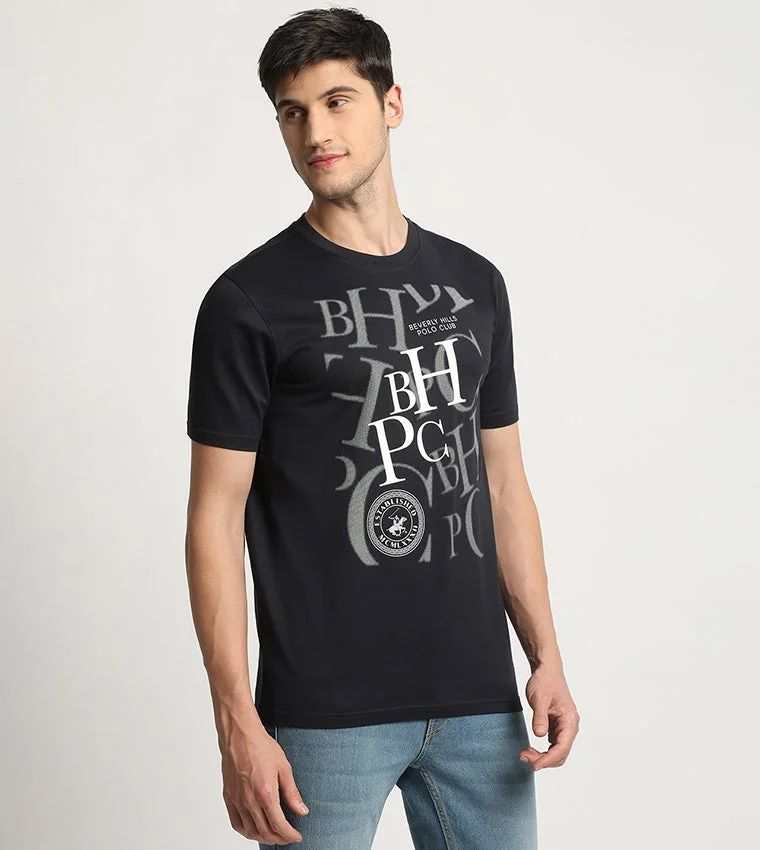 Beverly Hills Polo Club Printed Short Sleeves Casual T-Shirt
