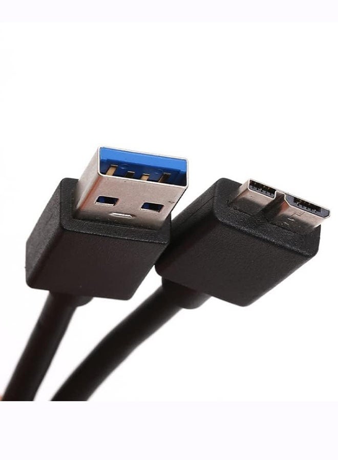 Micro USB 3.0 Cable, Type A Male to Micro B Cord Compatible for Samsung Galaxy S5, Note 3, Note Pro 12.2, WD Western Digital My Passport, Toshiba Canvio, Hard Drive Fast Charging & Sync(2M) - Image 2