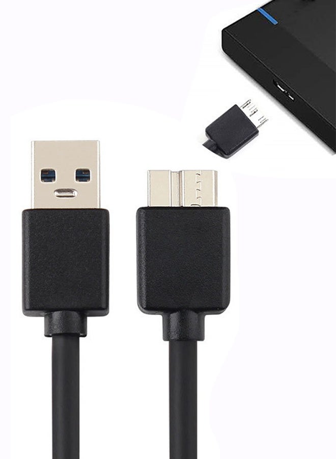 Micro USB 3.0 Cable, Type A Male to Micro B Cord Compatible for Samsung Galaxy S5, Note 3, Note Pro 12.2, WD Western Digital My Passport, Toshiba Canvio, Hard Drive Fast Charging & Sync(2M) - Image 1
