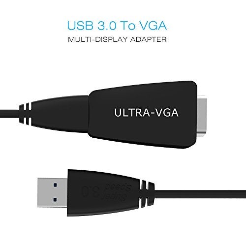 WAVLINK SuperSpeed USB 3.0 to VGA Adapter， External Graphic Card Converter，Display Adapter Pixels up to 1920 × 1080 with USB 3.0 to Micro B Cable Extend & Mirror Mode for Windows 7/8 /8.x /10 - Image 5