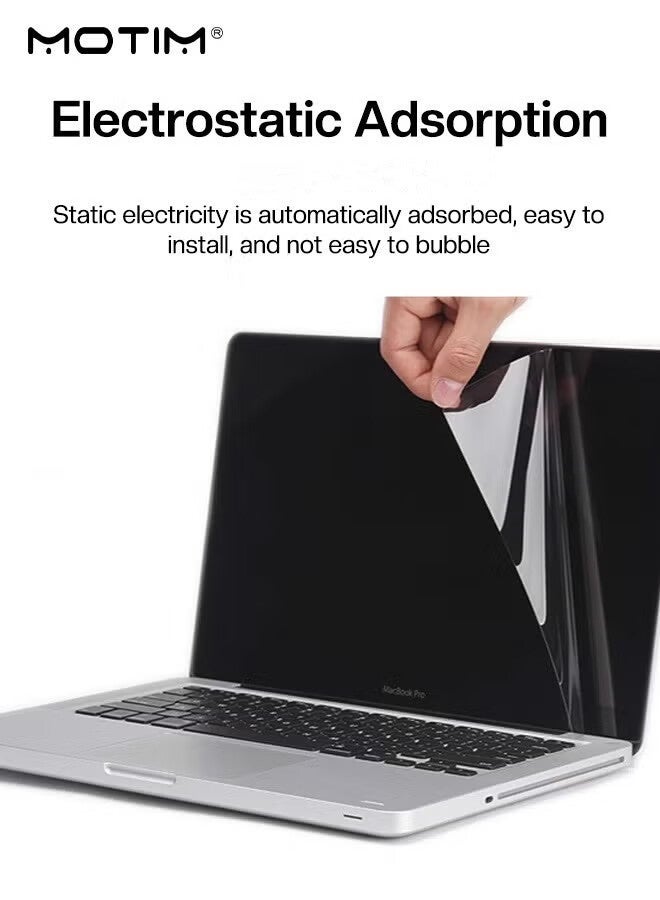 موتيم 3 قطع غطاء حقيبة MacBook Air 13 بوصة A2337 (M1) / A2179 /A1932 (2020 2019 2018)، 3 في 1 غطاء بلاستيكي صلب شديد التحمل + غطاء واقي للوحة المفاتيح + واقي للشاشة، متوافق مع MacBook Air 13 بوصة - Image 4