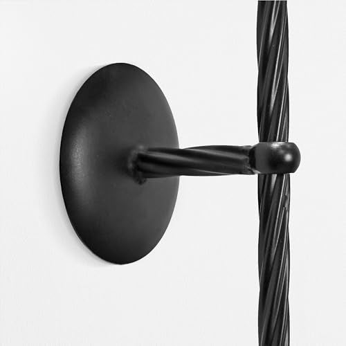 Remenna Large Wall Candle Holder Set of 2 Twisted Candle Sconces Wall Mount Metal Candle Holders Decor for Bedroom Dining Room 23.5" (Black) - Image 4