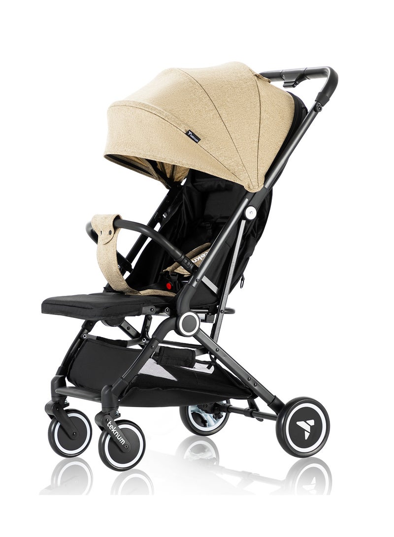 TEKNUM عربة أطفال بمقصورة سفر من تيكنوم مع حامل أكواب القهوة - عاجي - Image 5