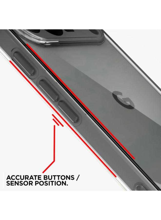 Clear Shockproof TPU Case for Google Pixel 10 & 10 Pro – Anti-Yellowing Crystal Clear Back, Full Camera Lens Protection, Reinforced Corners, Ultra-Thin 360° Protective Cover - Image 4