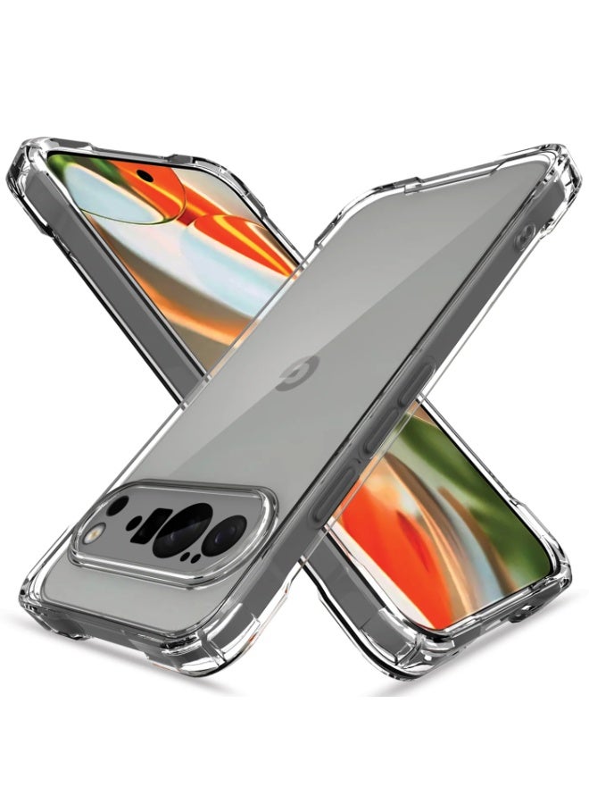 Clear Shockproof TPU Case for Google Pixel 10 & 10 Pro – Anti-Yellowing Crystal Clear Back, Full Camera Lens Protection, Reinforced Corners, Ultra-Thin 360° Protective Cover - Image 1