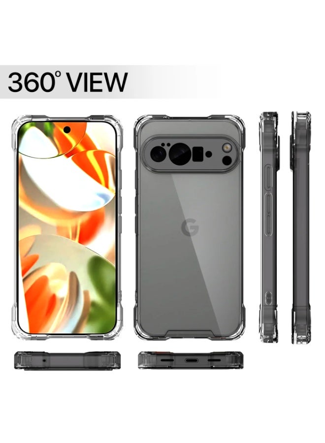 Clear Shockproof TPU Case for Google Pixel 10 & 10 Pro – Anti-Yellowing Crystal Clear Back, Full Camera Lens Protection, Reinforced Corners, Ultra-Thin 360° Protective Cover - Image 3