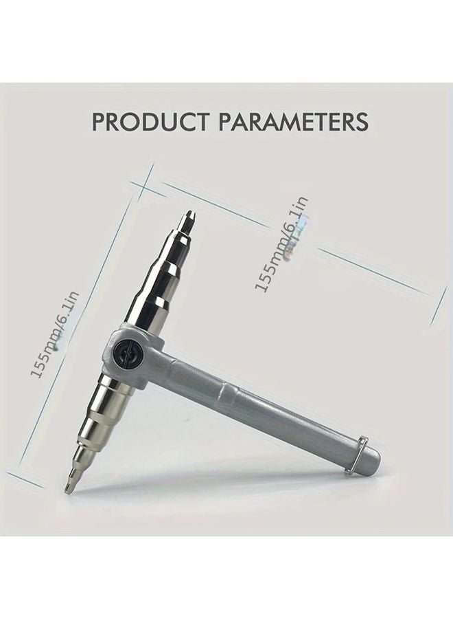 6 موسع أنابيد يدوي 22 ملم 7 في 1 أداة تضييق الأنابيب المحمولة مجموعة فولاذ كربوني - Image 1