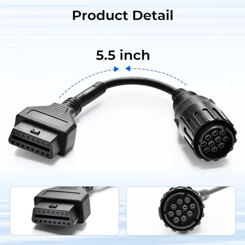 Topdon محول TOPDON 10 دبوس دائري إلى 16 دبوس متوافق مع دراجات BMW - Image 4