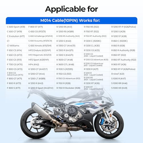 Topdon محول TOPDON 10 دبوس دائري إلى 16 دبوس متوافق مع دراجات BMW - Image 3