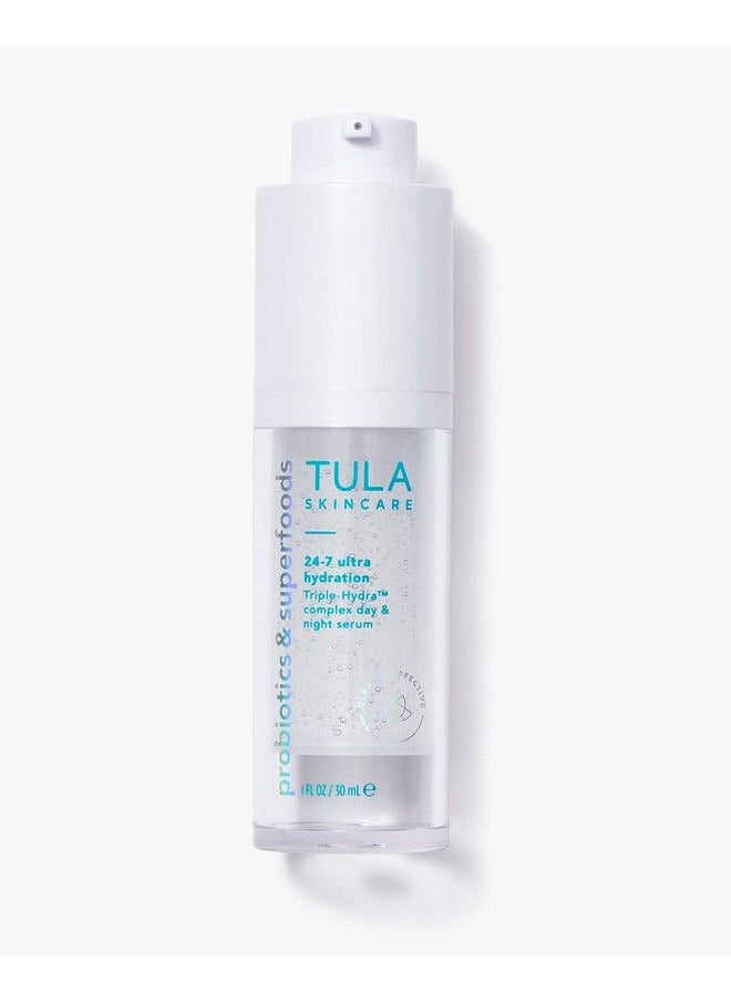 TULA - Skin Care 247 Ultra Hydration Triplehydra™ Complex Day & Night Serum | Lightweight Dual Power Facial Serum Deeply Hydrates And Plumps The Look Of Skin | 1 Fl. Oz. - Image 1