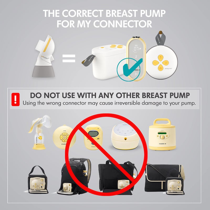 Medela موصلات Medela PersonalFit Flex البديلة، 2 لكل عبوة، متوافقة مع مضخات Pump in Style MaxFlow وSwing Maxi وFreestyle، قطع غيار أصلية - Image 5