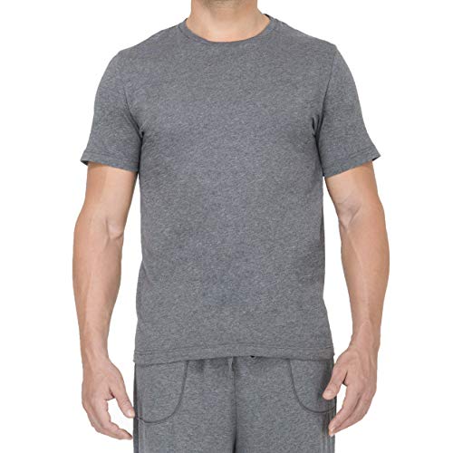 Cottonique Hypoallergenic T-Shirt for Men with Skin Allergies and Sensitive Skin Melange - Image 1